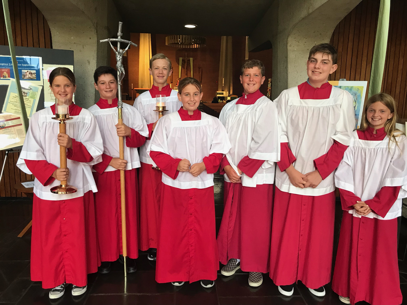 Altar Servers picture inside Church
